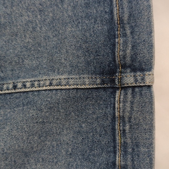 Free People Virgo Zipper Front Denim Mini Skirt, Color Sierra Wash Size 25 - Picture 13 of 15